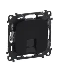 Розетка компьютерная 1-м Valena Allure RJ45 кат.5E UTP с лицев. панелью механизм антрацит Leg 753950