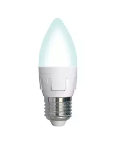 Лампа светодиодная LED-C37 7W/4000K/E27 /FR/DIM PLP01WH Яркая 7Вт матовая 4000К нейтр. бел. E27 диммир. (упак. картон) Uniel UL-00004295