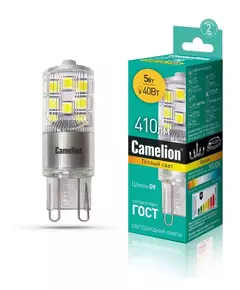 Лампа светодиодная LED5-G9-NF/830/G9 5Вт 220В Camelion 13704