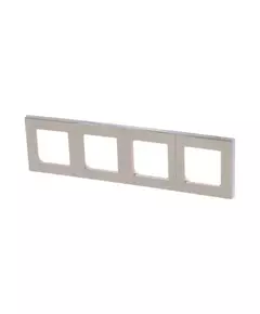 Рамка Levit 4п сл. кость/бел. ABB 2CHH015040A6017