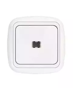 Выключатель 1-кл. СП 10А IP20 с подсветкой бел. Bylectrica С1 10-206