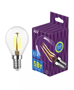 Лампа светодиодная филаментная PREMIUM (FILAMENT) 5Вт G45 2700К тепл. E14 480лм REV 32357 0