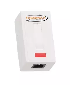 Розетка 1 порт кат.6 (класс E) 250МГц RJ45/8P8C 110/KRONE T568A/B на печатной плате неэкран. бел. NIKOMAX NMC-WO1UE2-WT