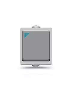 Выключатель 1-кл. Аллегро IP54 с подсветкой сер. UNIVersal 1278