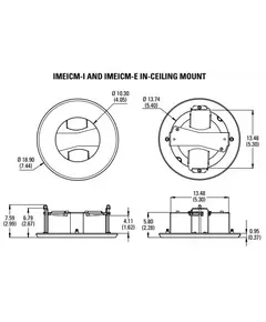 Крепление врезное для Sarix Enh+ внешн. Pelco IMEICM-E