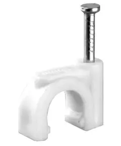 Скоба круглая d4мм V02-6W-1-10-050 пластик. (уп.50шт) Volsten 9546