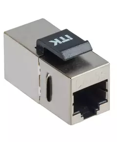 Адаптер проходной Keystone Jack RJ45-RJ45 кат.5E FTP ITK CS7-1C5EF