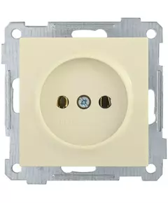 Розетка 1-м СП Bolero РС10-1-0-Б 10А IP20 без заземл. механизм крем. IEK ERB10-K33-10