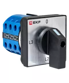 Переключатель кулачковый ПК-1-94 4п 10А для амперметра EKF pk-1-94-10