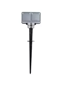 Розетка переносная 2-м ОП Plexo 16А IP55 2х2P+E с заземл. сер. Leg 069749