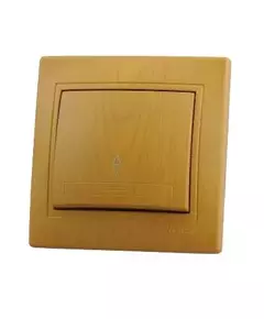 Переключатель проходной 1-кл. СП Mira 10А IP20 ольха LEZARD 701-0701-105