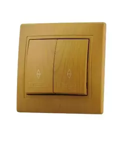 Переключатель проходной 2-кл. СП Mira 10А IP20 ольха LEZARD 701-0701-106