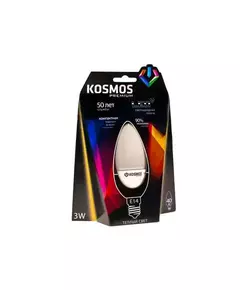 Лампа светодиодная KOSMOS premium 3Вт свеча E14 230В 3000К Космос KLED3wCN230vE1427