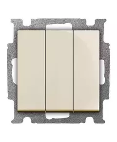 Выключатель 3-кл. 1п СП Basic 55 16А IP20 250В с клавишей механизм сл. кость ABB 2CKA001012A2158