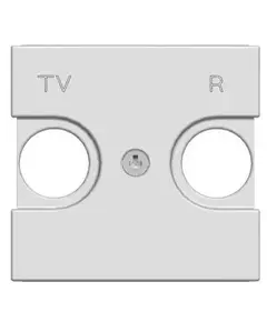 Накладка для TV-R розетки 2мод. Zenit серебристый ABB 2CLA225080N1301