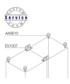 Комплект петель для подъема шкафа (уп.4 шт) ABB AA9610