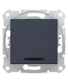 Выключатель 1-кл. СП Sedna 10А IP20 (сх. 1а) 250В с подсветкой графит SchE SDN1400170