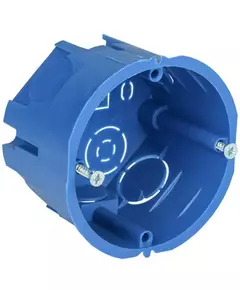 Коробка установочная С3 d68x45 для твердых стен (с саморезами) IEK UKT10-068-045-000-A-N-UO