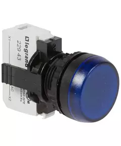 Индикатор в сборе 230В d22.3мм под винт син. Osmoz Leg 023793