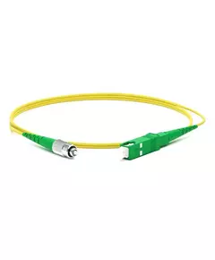Патч-корд FC-S2-9-FC/AR-SC/AR-H-3M-LSZH-YL волоконно-оптический (шнур) SM 9/125 (OS2) FC/APC-SC/APC 2мм simplex LSZH 3м Hyperline 250675