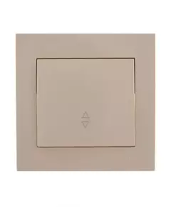 Переключатель проходной 1-кл. СП Rain IP20 крем. LEZARD 703-0303-105