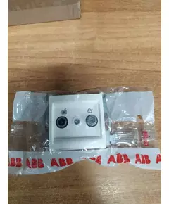 Розетка телевизионная проходная TV/SAT Cosmo бел. ABB 619-010200-289