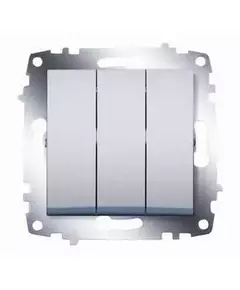 Выключатель 3-кл. СП Cosmo 10А IP20 механизм алюм. ABB 619-011000-254