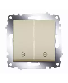 Переключатель 2-кл. СП Cosmo 10А IP20 (сх. 6) механизм титаниум ABB 619-011400-211