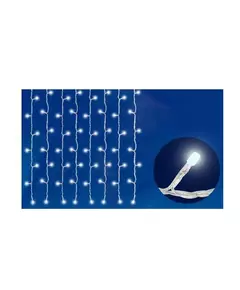 Гирлянда занавес светодиод. ULD-C1515-160/DTA WHITE IP20 с контроллером 160led 1.5х1.5м прозр. бел. UNIEL 06738