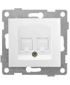 Розетка компьютерная 2-м СП Bravo RJ45 механизм бел. GUSI С10К2-001
