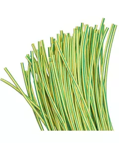 Трубка термоусадочная ТУТ нг 4/2 желт./зел. 1м (уп.100м) PROxima EKF tut-4-yg-1m