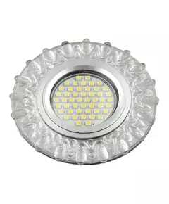 Светильник DLS-L148 GU5.3 GLASSY/CLEAR GU5.3 встраив. доп. светодиод. подсветка 3Вт без лампы стекло Fametto UL-00003899