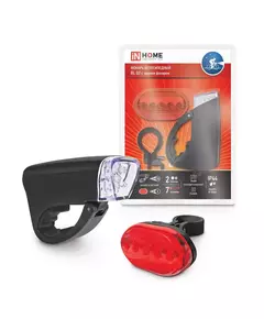 Фонарь велосипедный BL 02 5LED с задним фонарем 3AA 2 реж. с кронштейном черн. IN HOME 4690612035215