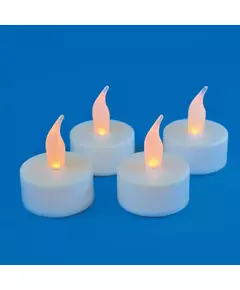 Фигура ULD-F070 WARM WHITE TEACANDLE SET4 "Свеча-таблетка" на батарейках CR2032 (в/к) 1 LED тепл. свет (уп.4шт) Uniel UL-00008592