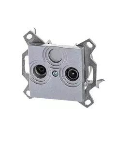 Розетка телевизионная оконечная TV/R Levit серебр. ABB 2CHH083503A6070