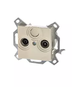 Розетка телевизионная проходная TV/R Levit 7дБ сл. кость ABB 2CHH083607A6017