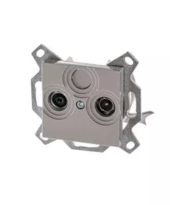 Розетка телевизионная проходная TV/R Levit 7дБ кофе макиато ABB 2CHH083607A6018