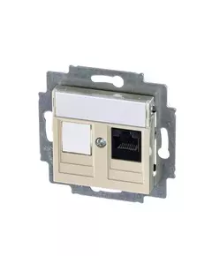 Розетка компьютерная Levit RJ45 кат.5E с заглушкой сл. кость ABB 2CHH295117A6017