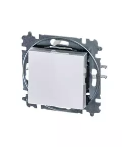 Выключатель кнопочный 1-кл. СП Levit IP20 бел./ледяной ABB 2CHH599145A6001