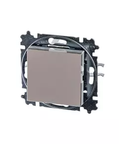 Выключатель кнопочный 1-кл. СП Levit IP20 кофе макиато/бел. ABB 2CHH599145A6018