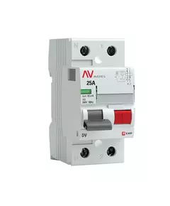 Выключатель дифференциального тока (УЗО) 2P 25А 10мА тип AC DV AVERES EKF rccb-2-25-10-ac-av