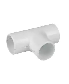 Тройник соединительный для трубы 16мм бел. Plast EKF tr-t-16w-r