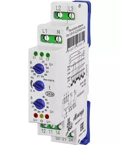 Реле контроля напряжения 3ф РКН-3-26-15 AC230В/AC400B УХЛ4 Меандр A8302-16938612