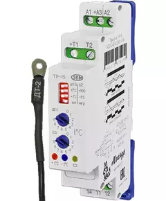 Реле температурное ТР-15 ACDC24B/AC230B УХЛ4 с ТД-2 дискретная регулировка диапазон температур -55 +125град.C режимы "нагрев" "охлаждение" ток контактов исполнительного реле 16А 1п Меандр A8302-19911557