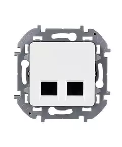 Розетка компьютерная 2-м Inspiria RJ45 кат.5E UTP бел. Leg 673835