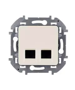 Розетка компьютерная 2-м Inspiria RJ45 кат.5E UTP сл. кость Leg 673836
