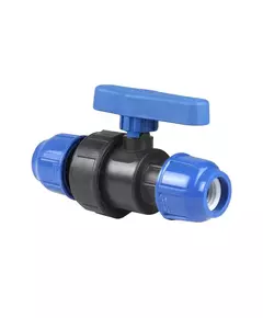 Кран шаровой компрессионный PN10 d20 для ПЭ труб RTP 14389