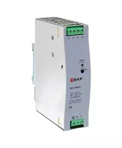 Блок питания на дин рейку 75Вт Uвх 220В AC Uвых 24В DC постоянного тока EKF DR-E-75W-24