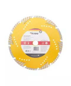 Диск алмазный отрезной сегментный Turbo 230х22.2х10мм KRANZ KR-90-0108