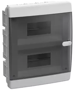 Корпус пластиковый ЩРВ-П-18 IP41 черн. прозр. дверь UNION Compact IEK UIC-KP12-V-18-41-K01
